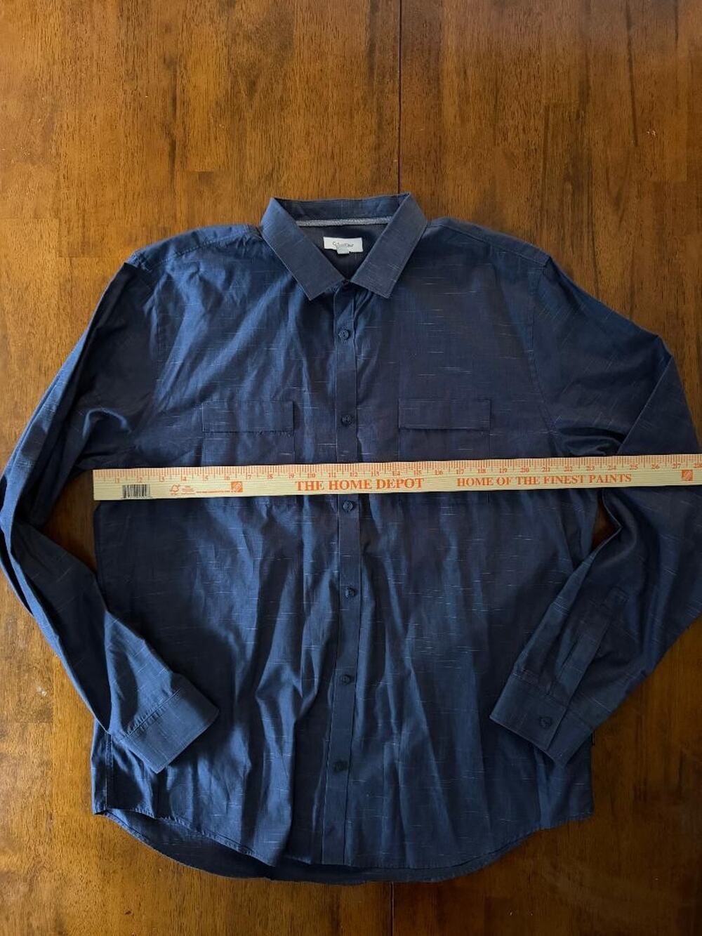 Mens Calvin Klein Long Sleeve Button Up Shirt, Size XL